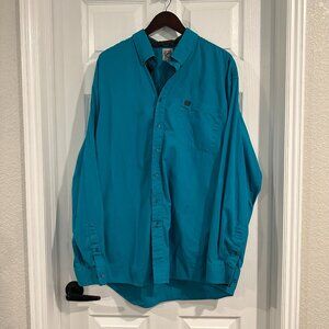 Teal Button Down by Cinch